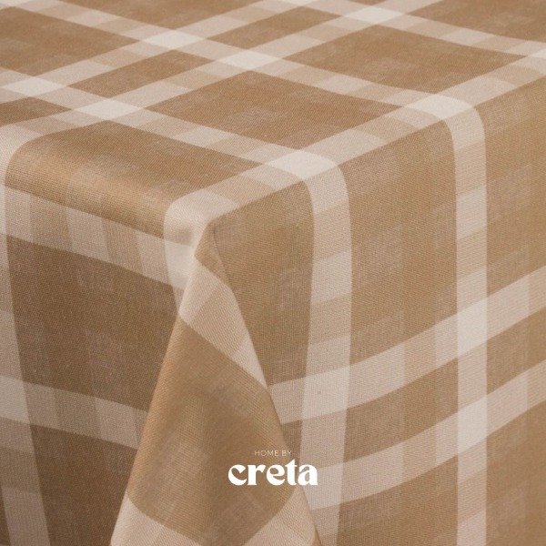 Producto - Mantel Antimanchas - gabardina acrílica (Vichy Beige)