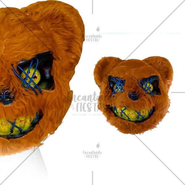 Producto - Máscara Oso Maldito Con Luces Led Neón Halloween