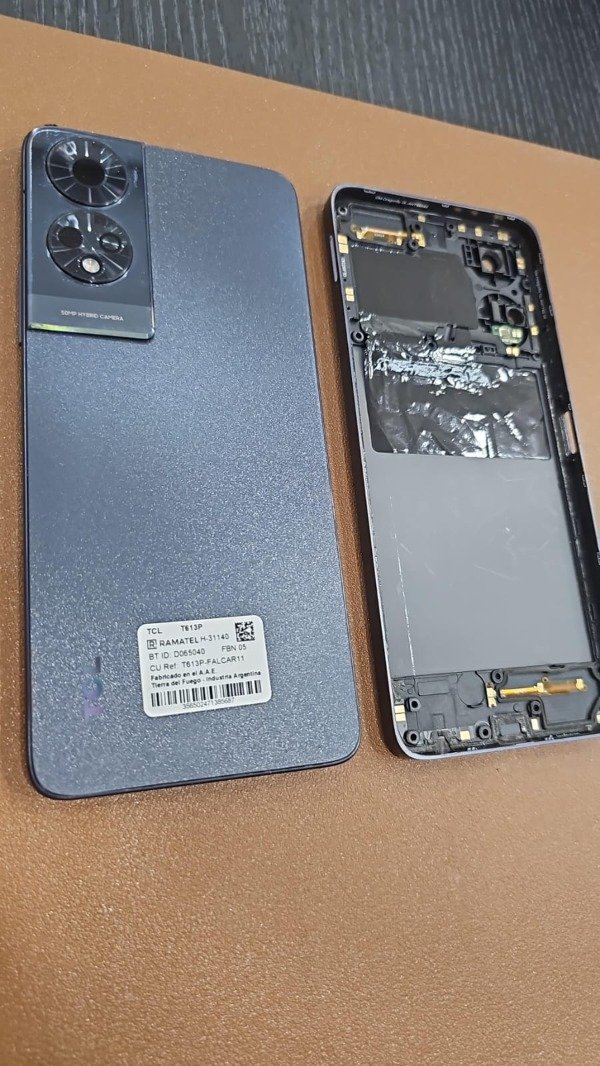 Producto - TAPA TCL 50 5G ORIGINAL CON VIDRIO DE CAMARA