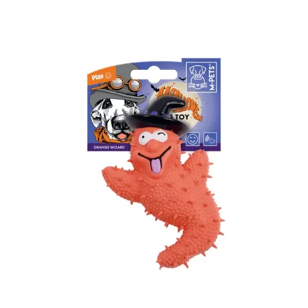 Producto - JUGUETE MAGO CON CHIFLE COLOR NARANJA-HALLOWEEN-MPETS