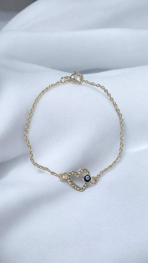 Producto - Pulsera corazon blanco