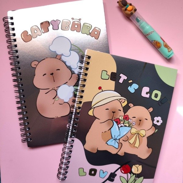 Producto - Cuadernos metalizados Capybara