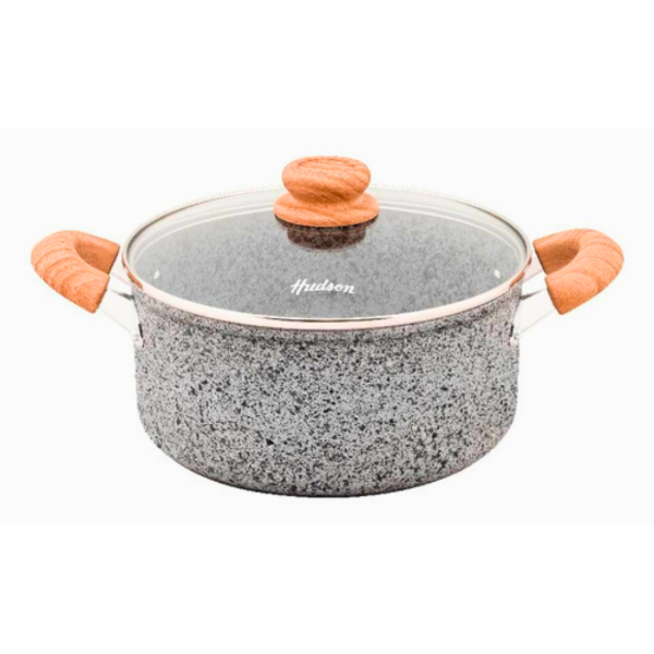 Producto - Cacerola Aluminio Forjado Granito 24 cm c/tapa S