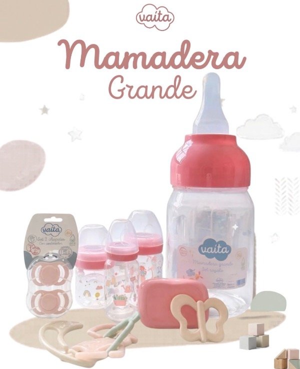Producto - Set de regalo Vaita Mamadera mediana
