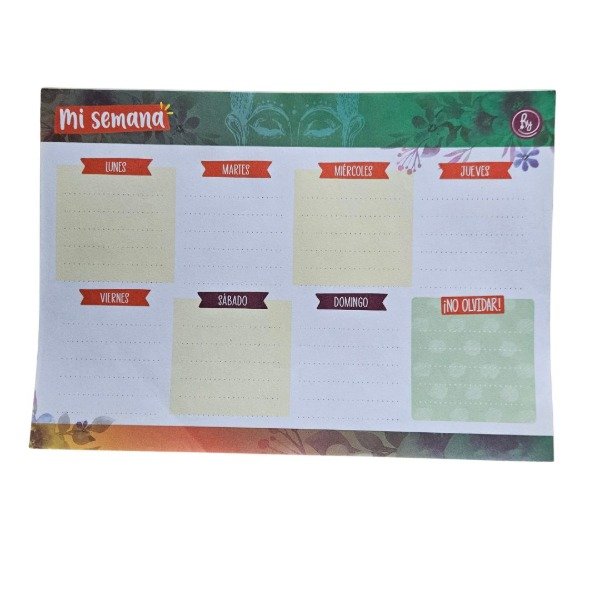 Producto - Planner Semanal Cuadros