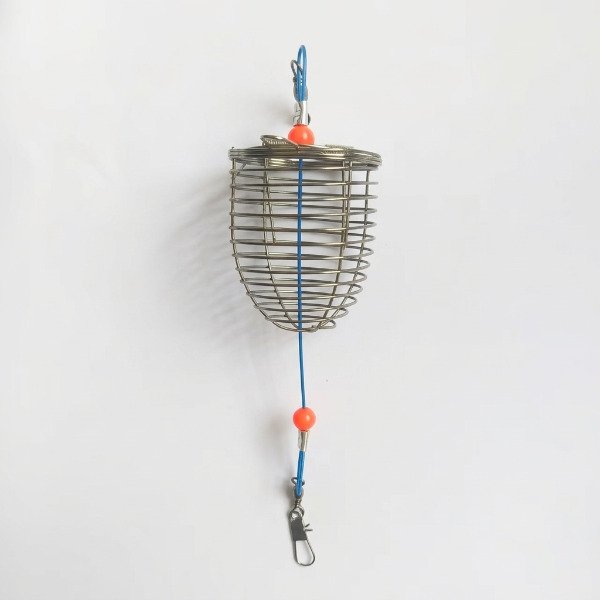 Producto - Linea de Fondo Cestillo Cebador Acero Inoxidable Tamaño S Carpa Boga - 0
