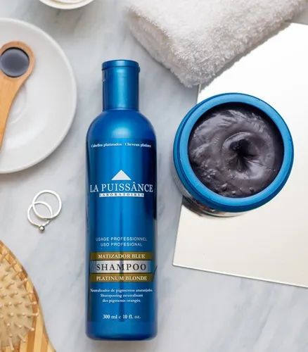 Producto - Kit La Puissance matizador azul Shampoo y máscara