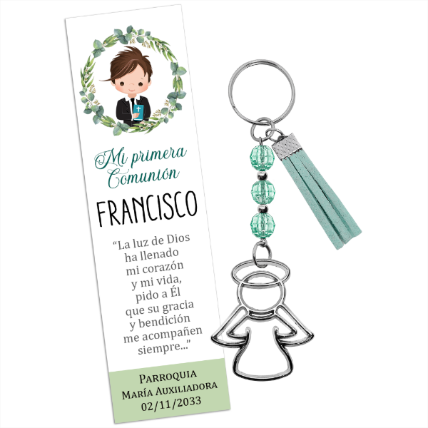 Producto - Llavero de Ángel guardián + Fleco