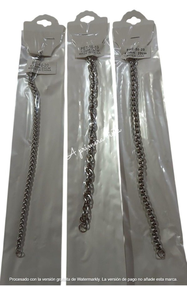 Producto - Pulsera entrelazada, rolon cuadradado c/u