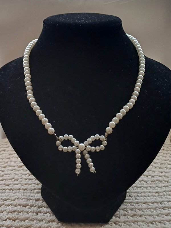 Producto - Collar coquette blanco