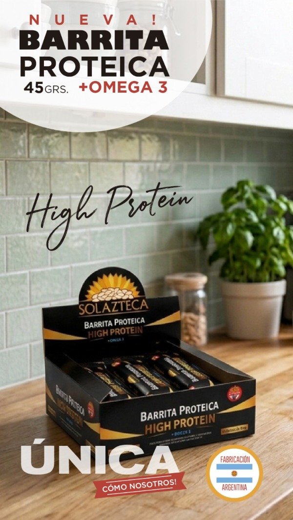 Producto - Barrita high protein + omega 3 x 12 unidades - 1