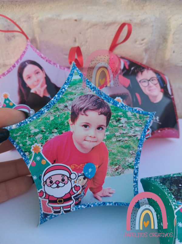 Producto - Estrella Navideña Personalizable PNG Imprimible