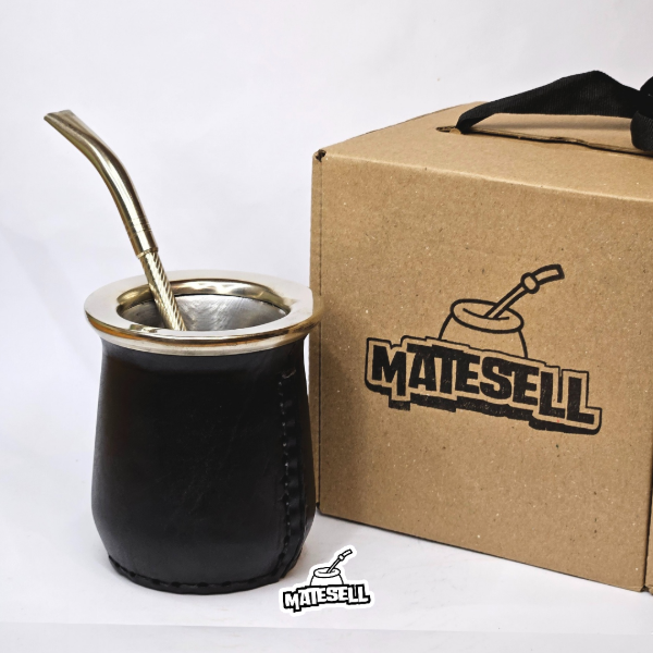 Producto - MATE MINIMALISTA INOX SIGNATURE - NEGRO