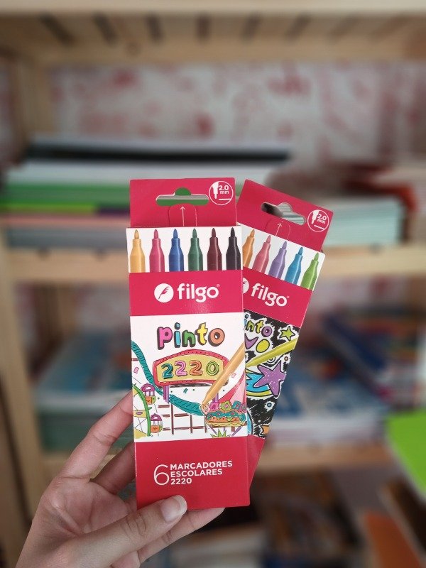 Producto - marcador escolar Filgo  x6uni