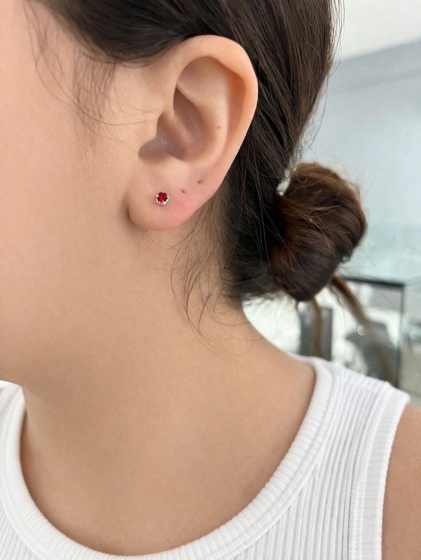 Producto - Abridor cristal rojo engarzado plata 925 laminada