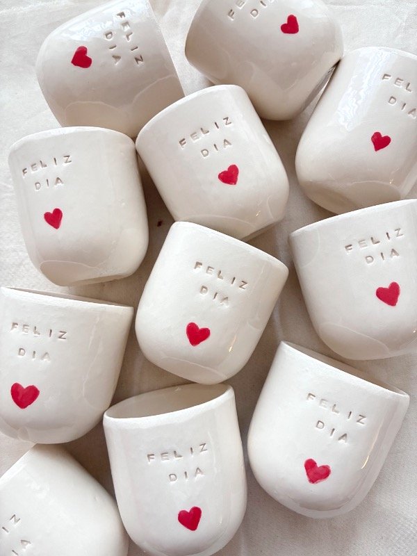 Producto - Set de vasos corazón x 4