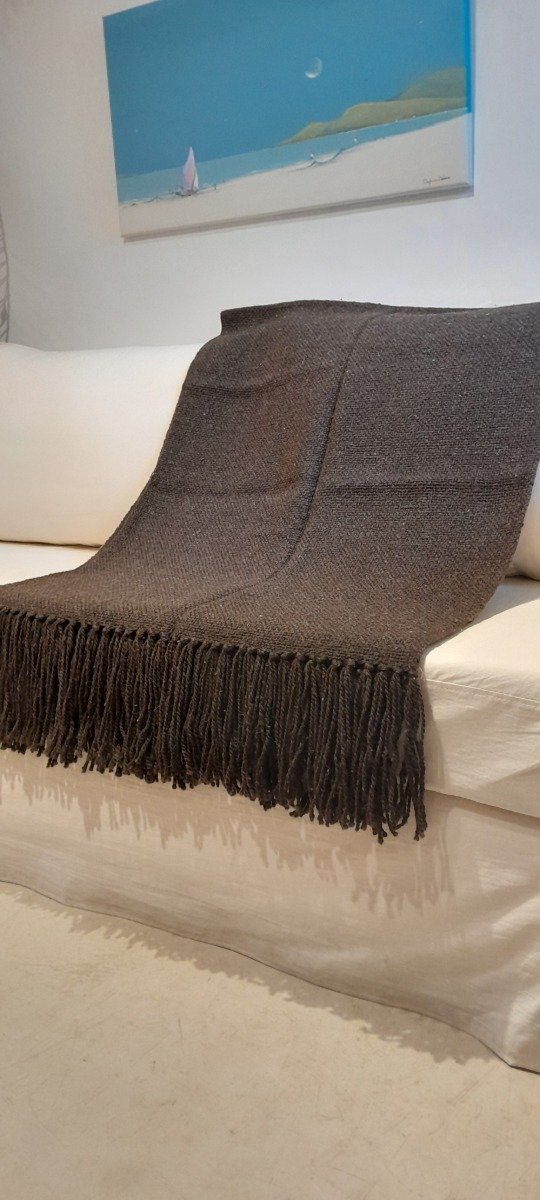 Producto - Manta de lana marrón