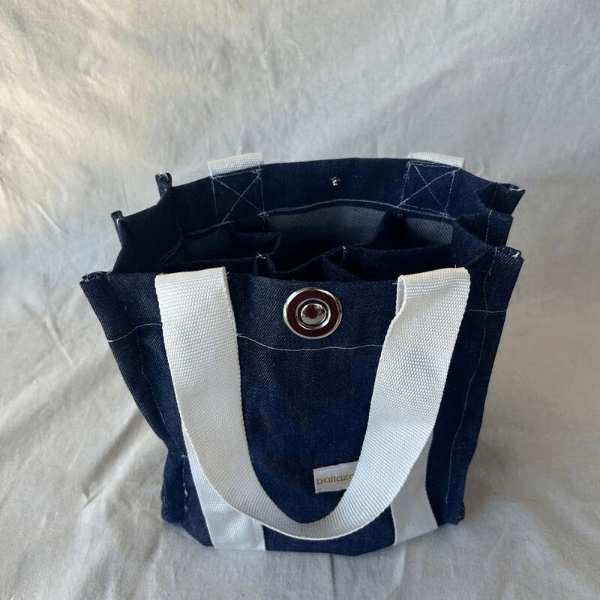 Producto - Basket Bag Jean Azul - Bolso con divisiones internas