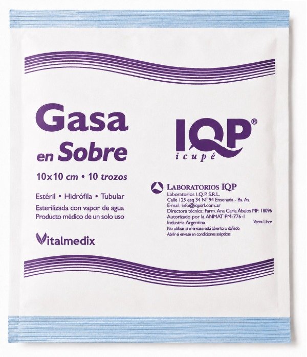 Producto - Gasa Esteril 10x10 Cm En Sobre - Pack Ahorro - 2