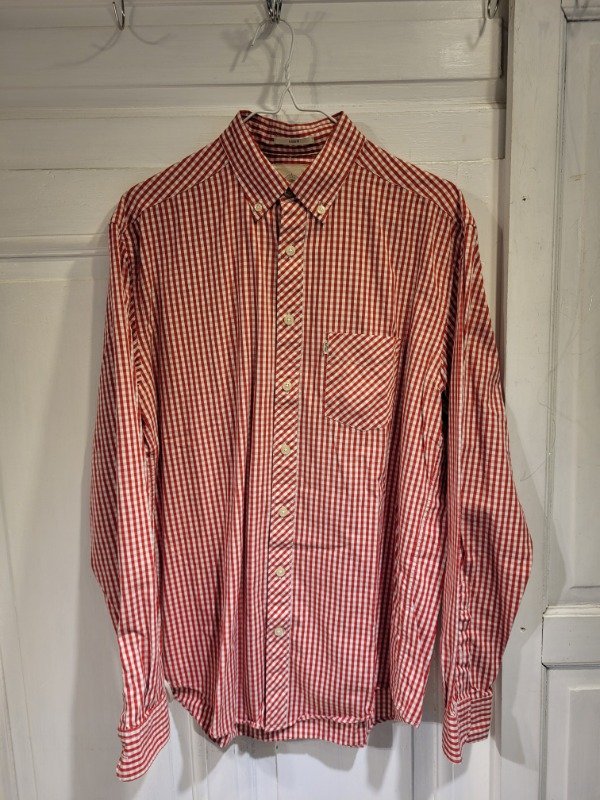 Producto - Camisa BALDO cuadrille colorado y blanco- Talle M- PRECIO: 32X - 0