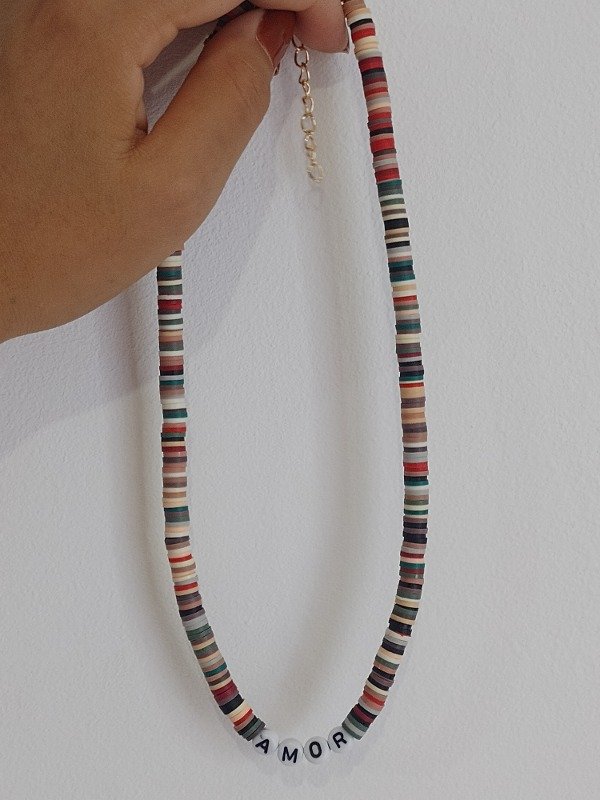 Producto - Cadena fantasía colores (marrón)