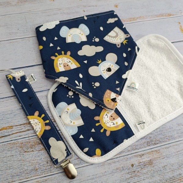 Producto - SET BABERO BABITA Y PORTA CHUPETE-  varios modelos