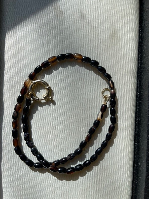 Producto - Collar Agatas negras