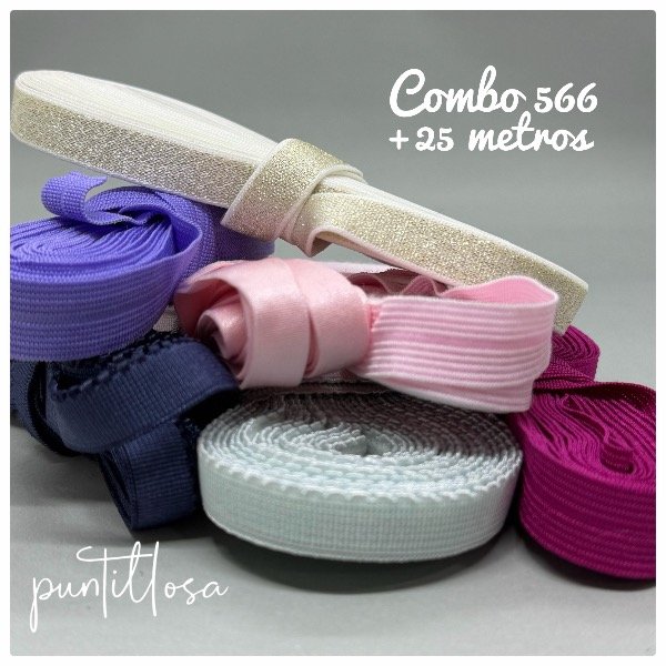 Producto - Combo 566- Elástico Surtido +25 metros