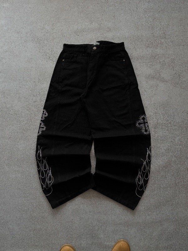 Producto - JEAN SUPER BAGGY FIRED BLACK