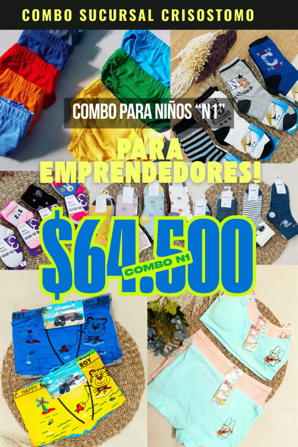 Producto - Combo Mix Emprendedor de Niños "N1"