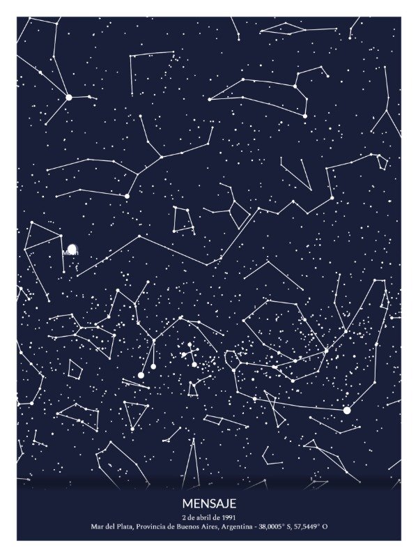 Producto - Mapa Estelar Personalizado (Descargable) - 7