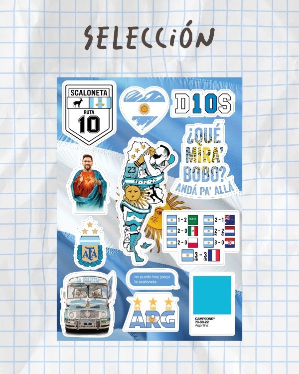 Producto - Plancha Selección Argentina A5