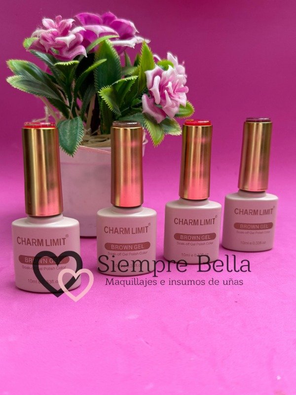 Producto - Esmaltes semipermanente charm limit Brown gel