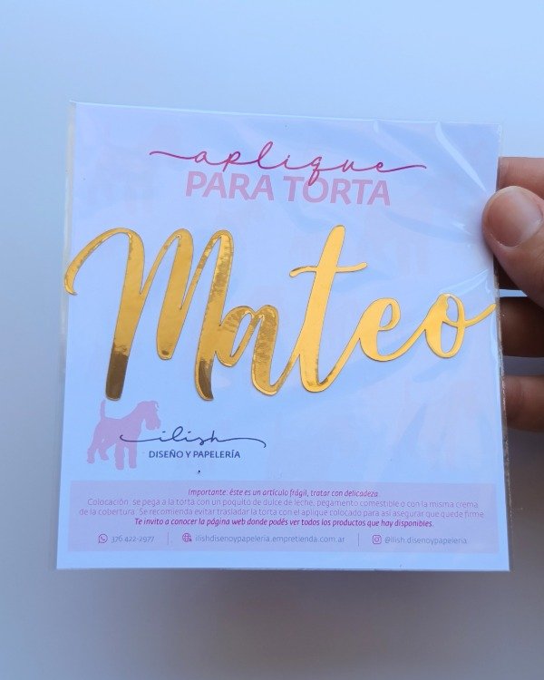 Producto - Aplique Mateo