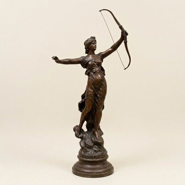 Producto - Escultura en Bronce "Diana Cazadora" / Arquera Clásica - 1