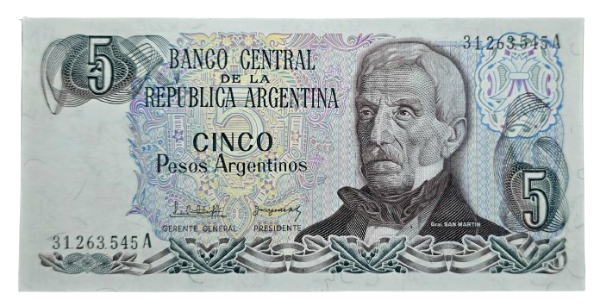 Producto - 5 Pesos Argentinos (López - Gonzalez del Solar) Bott.2608 Unc
