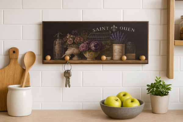 Producto - Porta Llaves De Madera Largo 30 cm (6027)