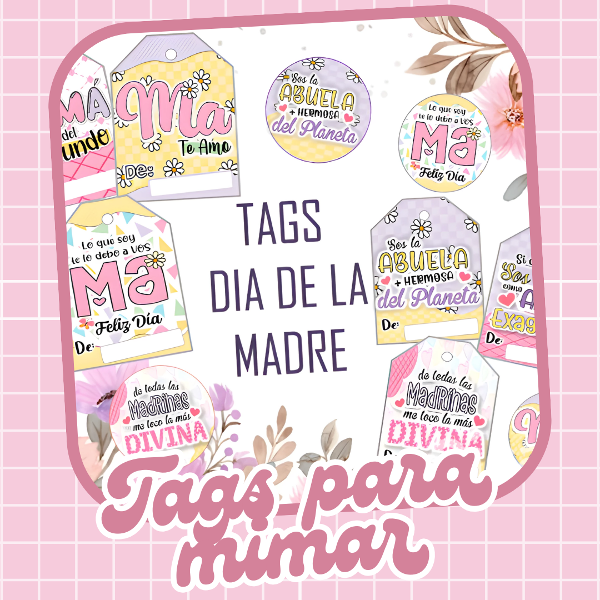 Producto - Tags Dia de la Madre!
