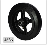 Producto - Rueda de Hierro y Goma 200 x 50mm - RH 4686