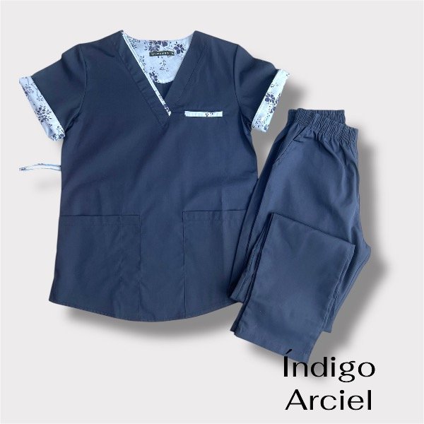 Producto - CHAQUETA INDI ARCIEL ( Azul det. floreado )