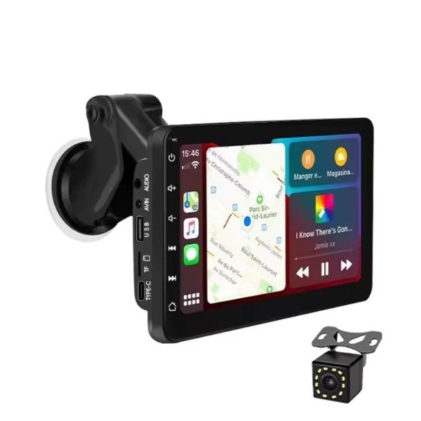 Producto - Pantalla 7 Carplay Android Auto Mirrorlink 7 Pulgadas Tactil c/ camara retroceso