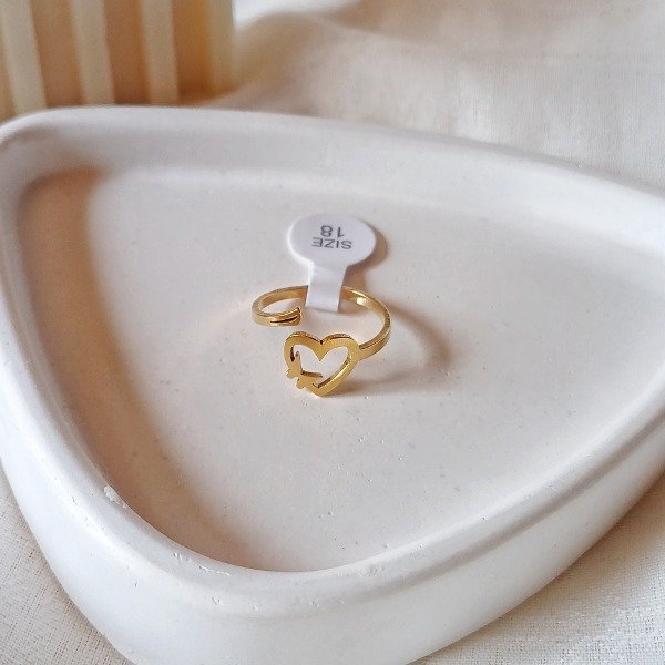 Producto - ANILLO EMILIA CORAZON AC. DORADO
