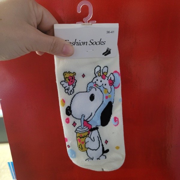 Producto - SOQUETE ADULTO SNOOPY BEIGE