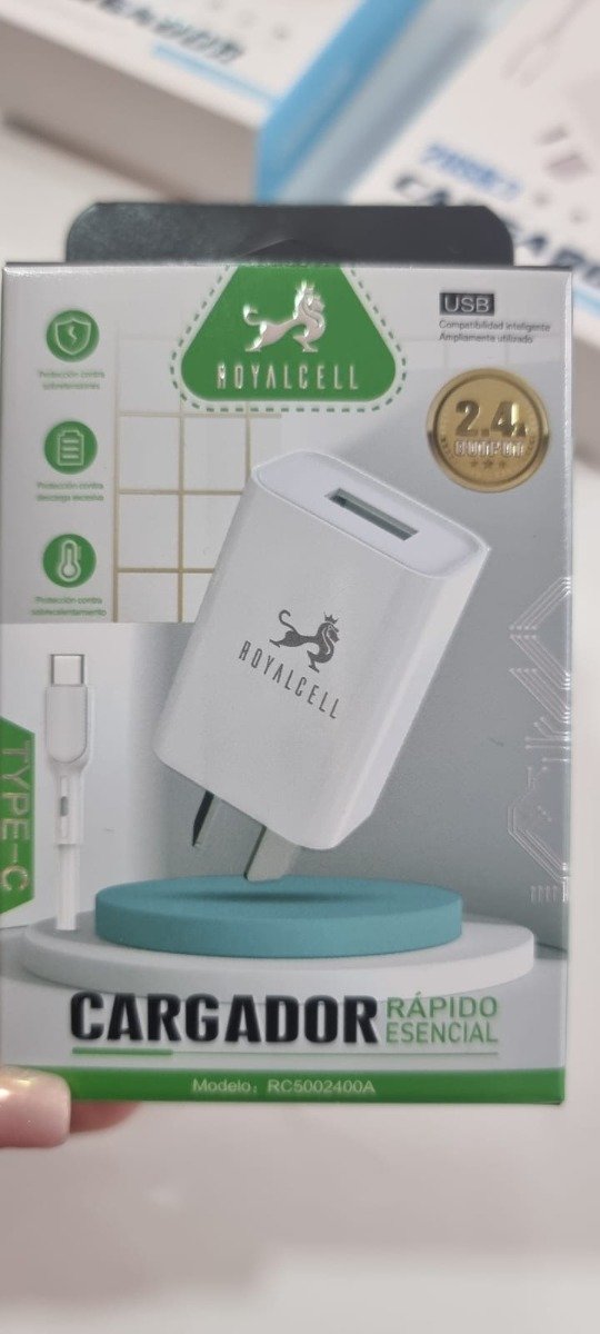 Producto - CARGADOR TIPO C 2.4A ROYAL 220V