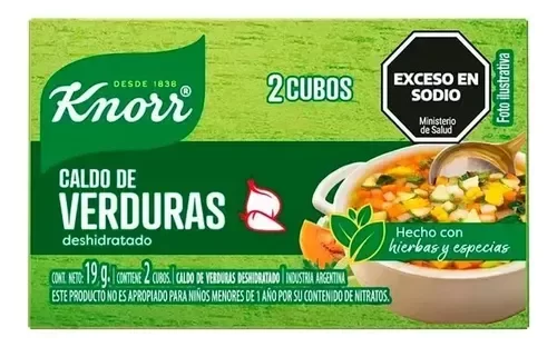 Producto - CALDOS X2 VERDURAS KNORR