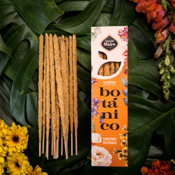 Producto - Sahumerio incenso Botánico Gardenias y Cálendula "Paz Interior"