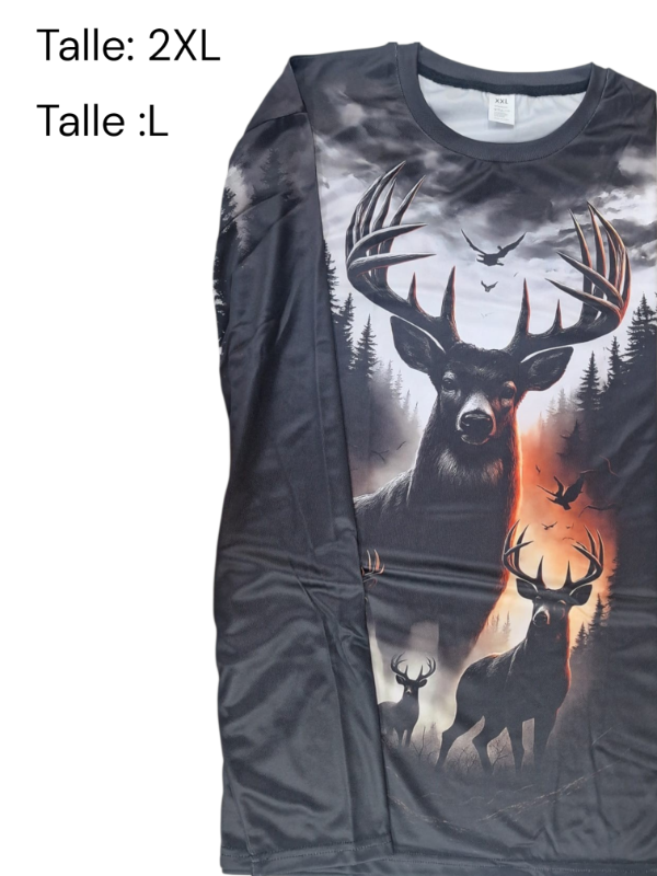 Producto - Camiseta de ciervo negra