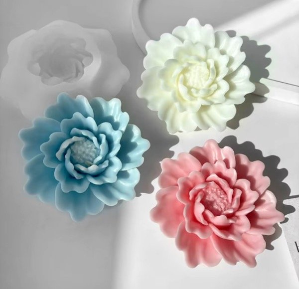 Producto - MOLDE SILICONA PEONIA CHATA