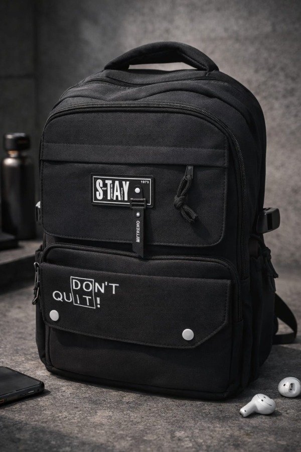 Producto - Mochila ESCOLAR STAY - NEGRO