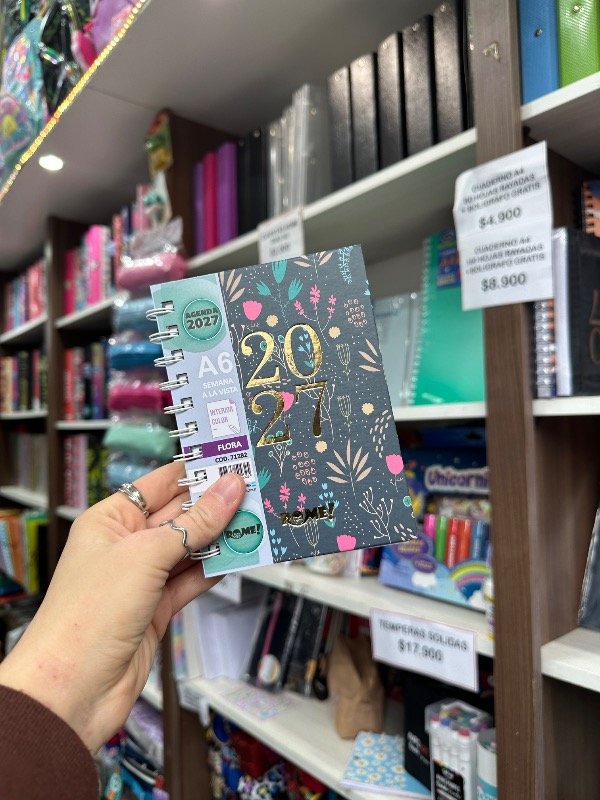 Producto - Agenda A6 Flora 3 Semanal Rome 2027 - 0
